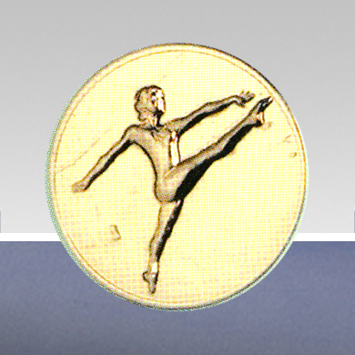 Вставки для медалей и кубков, Серия B215 гимнастика