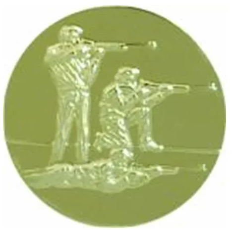 Вставки для медалей и кубков, Серия B-24 стрельба 