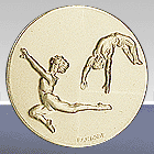Вставки для медалей и кубков, Серия B212 гимнастика
